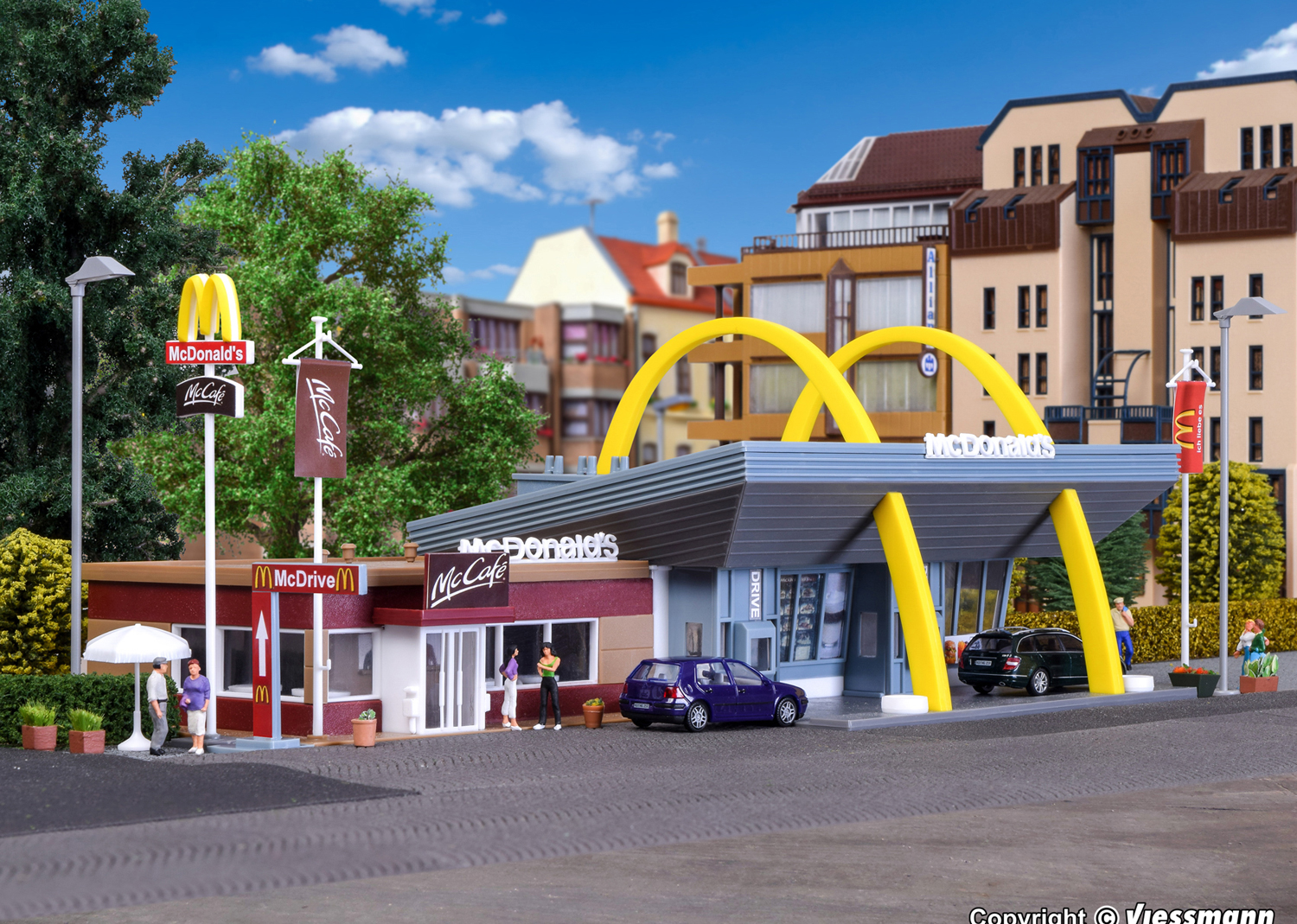 Vollmer 43635 McDonalds Schnellrestaurant mit McCafe 