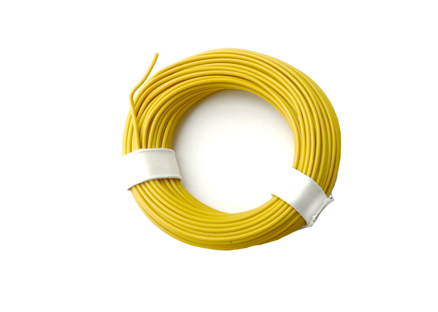 Kabel 1-Litzen, D 0.14 mm², 10 m, gelb 