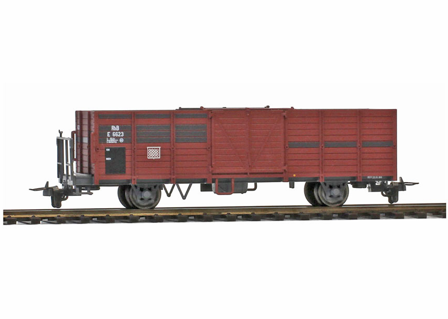 Bemo 2251113 RhB E 6623 Hochbordwagen ohne Blechtafel Bretter ausgebessert 