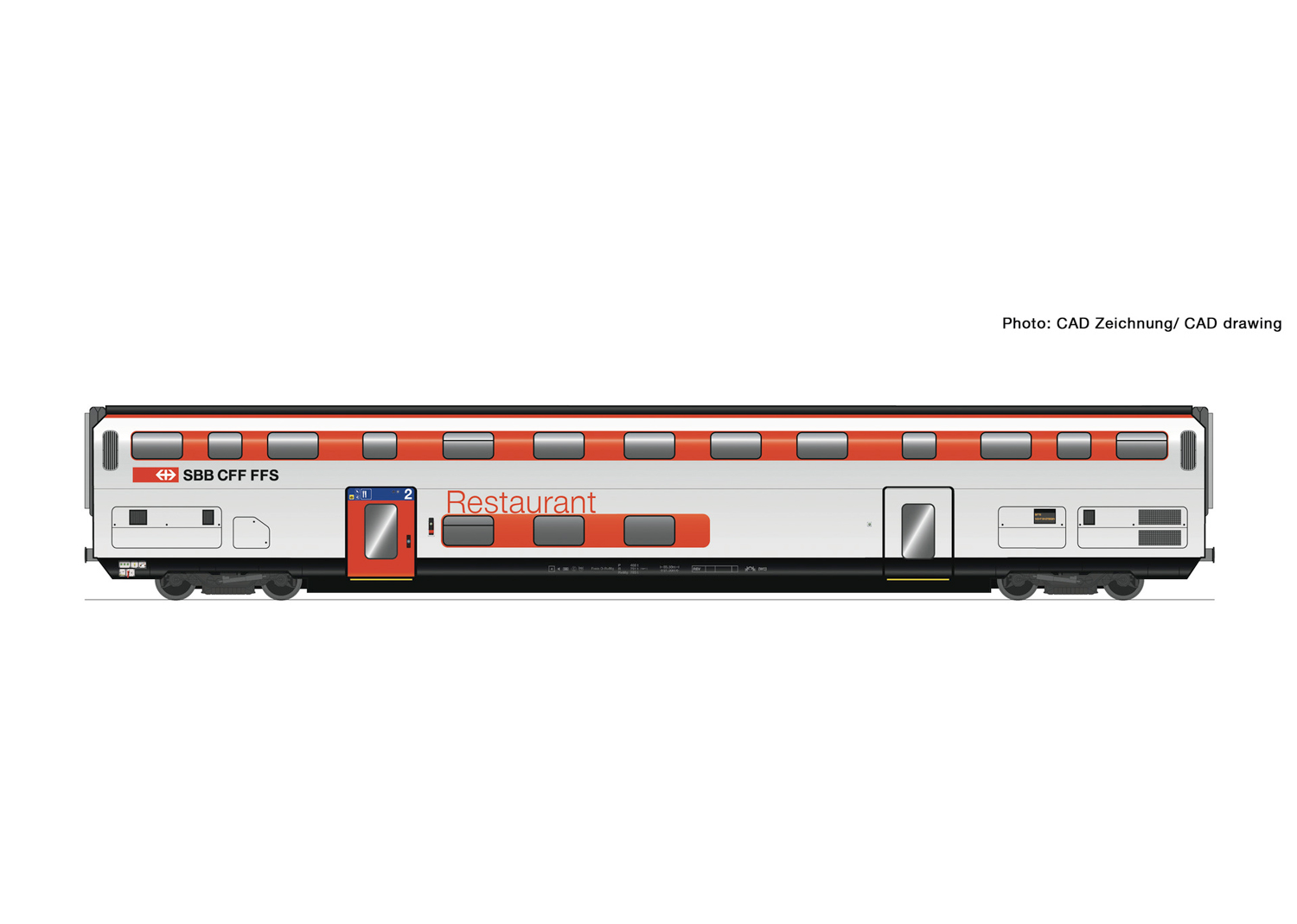 Roco 74497 SBB Doppelstockwagen IC 2020 WRB    