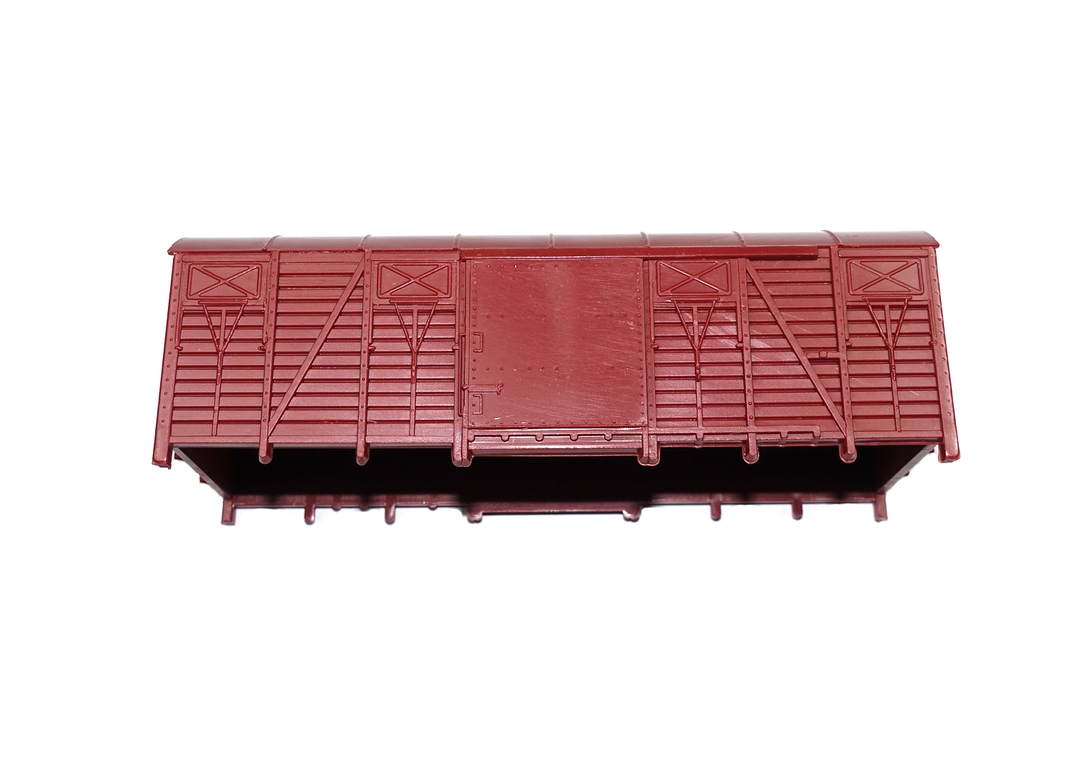 Buco H0 Güterwagen-Gehäuse Rohling, SBB K4 braun  Buco H0 Güterwagen-Gehäuse Rohling, SBB K4 braun