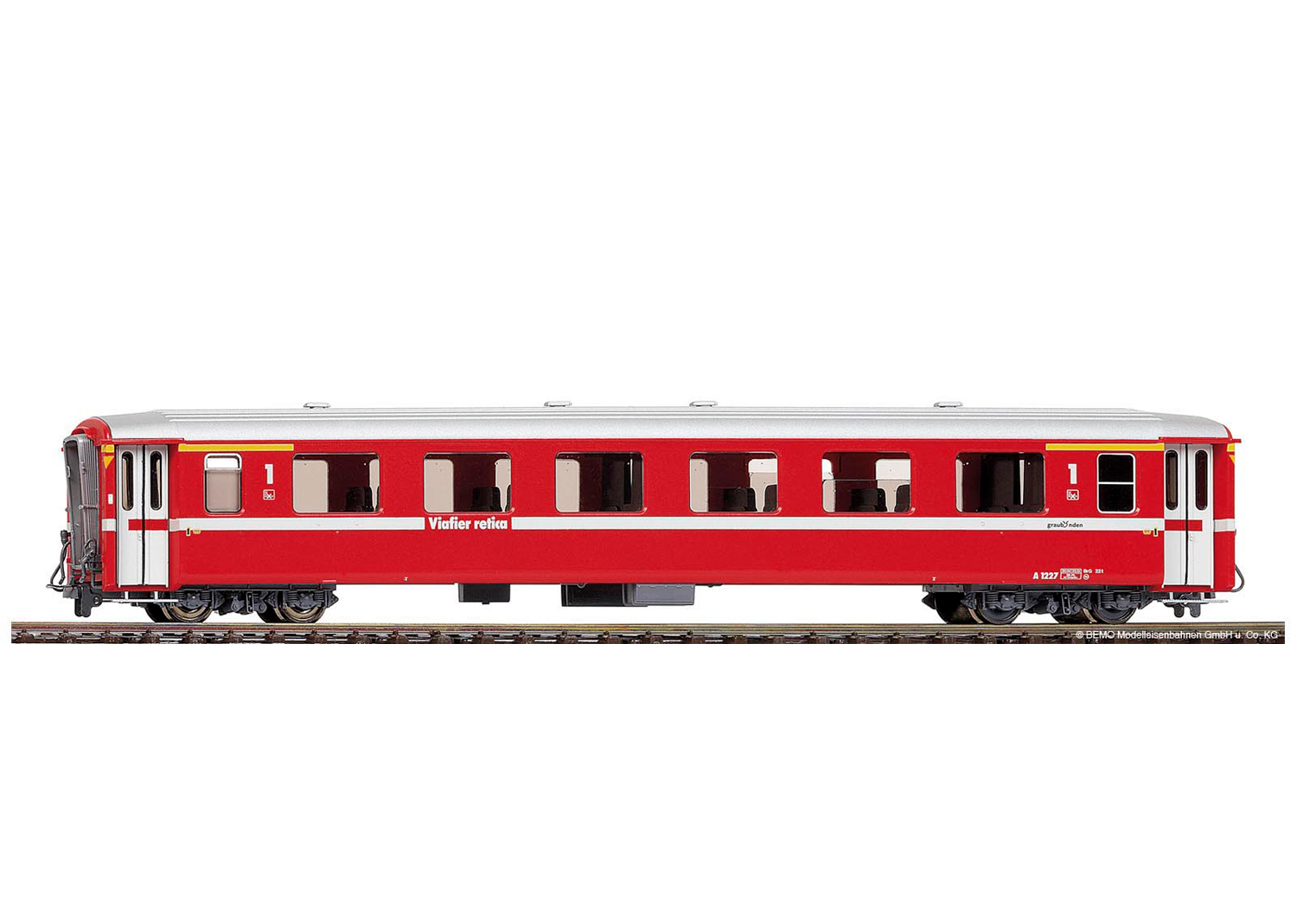 Bemo 3250160 RhB Einheitswagen I neurot B 2360 Epoche VI 