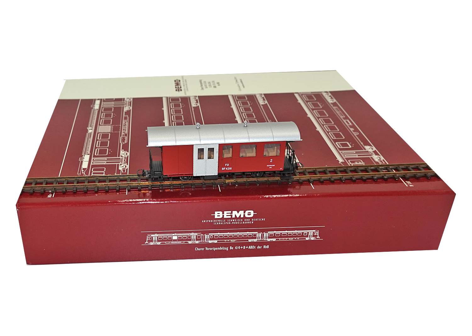 Bemo 3237211 FO Personenwagen mit Gepäckabteil BF 4281 