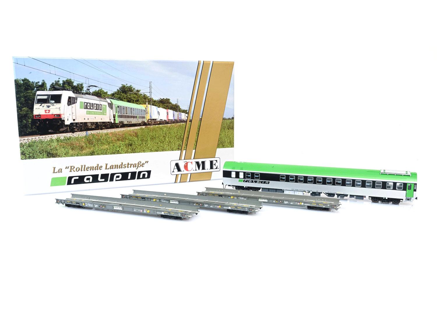 ACME 90185 Ralpin Rollende Landstrasse Set 5-tlg  ACME 90185 Ralpin Rollende Landstrasse Set 5-tlg