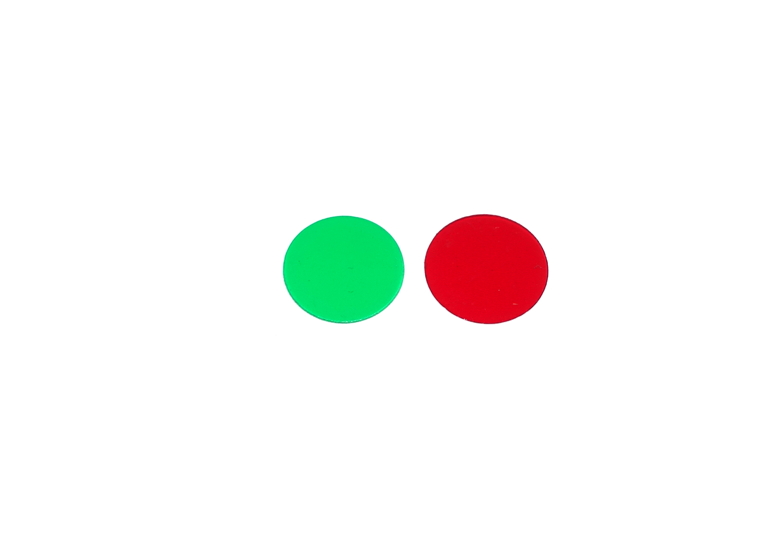 Spur 0 Signalscheiben rot / grün