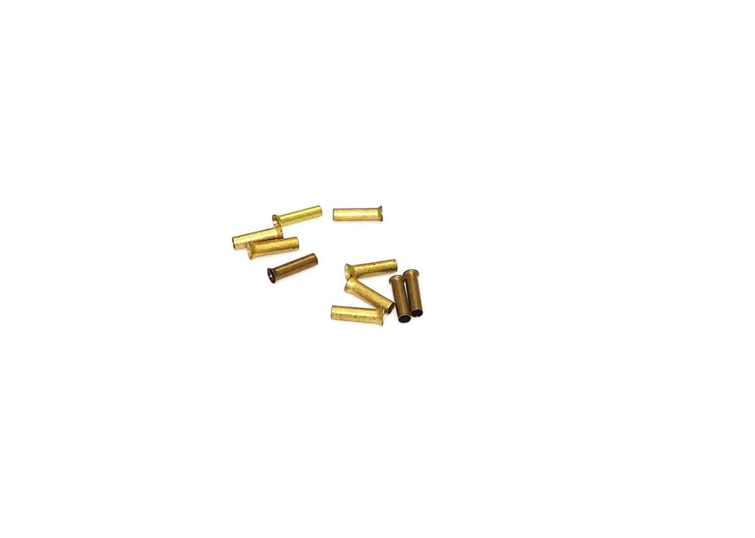 Hohlhülse für Litzen 1,5mm2 ø1,8 L=8mm Ms Hohlhülse für Litzen 1,5mm2 ø1,8 L=8mm Ms