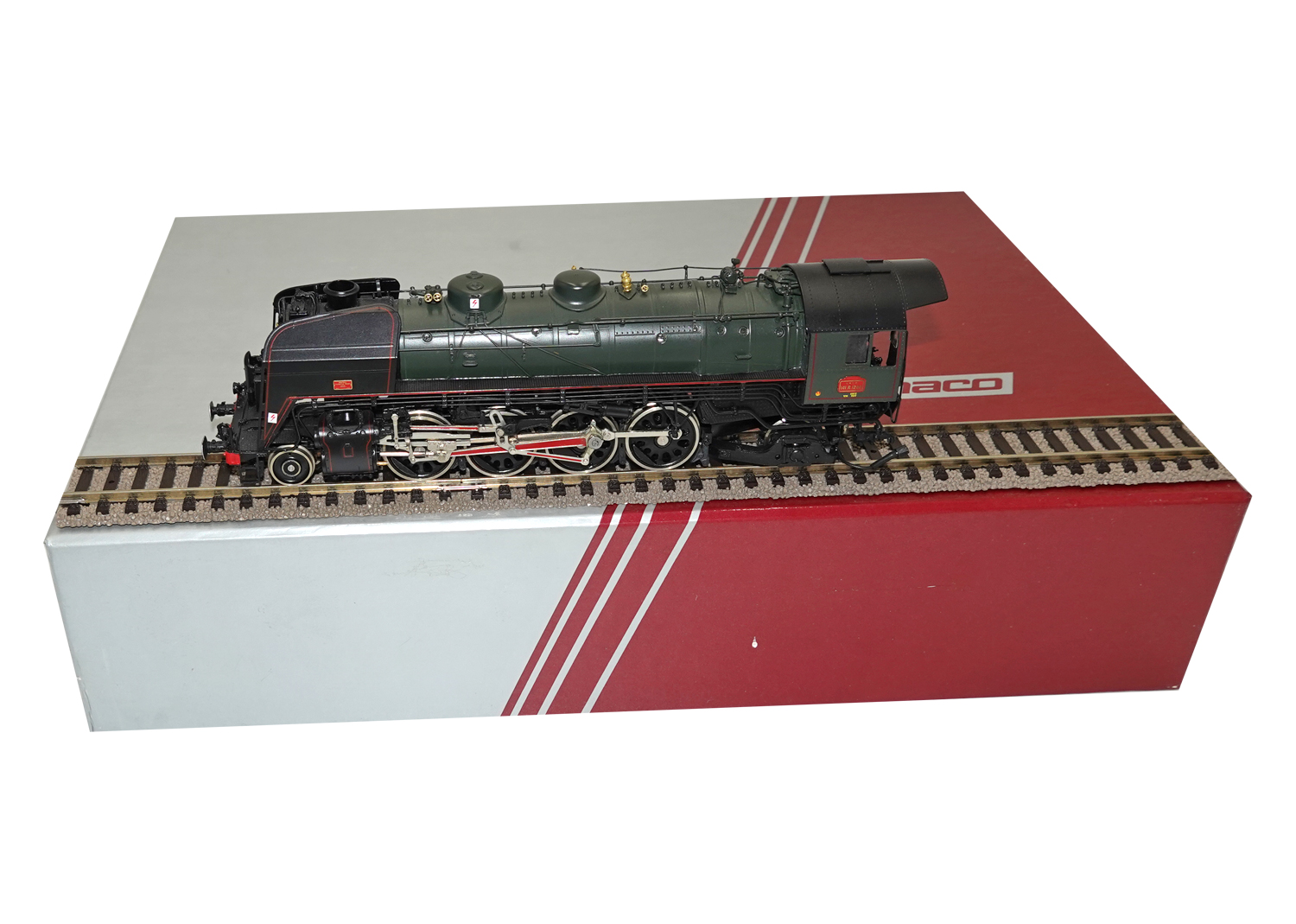Lemaco H0-036 H0 SNCF Dampflokomotive 141 R 1244 Fuel grün DC 