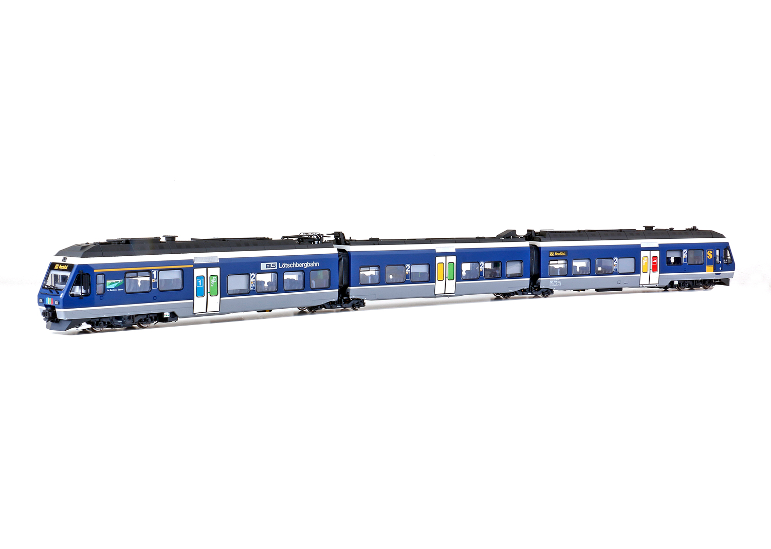 LS 17204DC BLS RABe 525 NINA 3teilig blau/weiss Ep V DCS