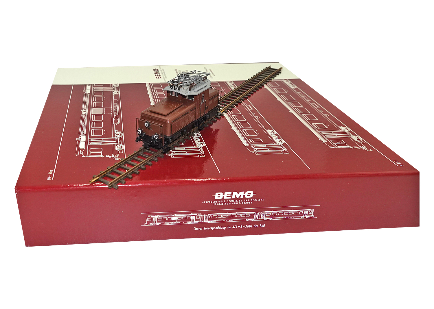 Bemo 1257102 RhB Rangierlok Gea 2/4 Nr. 211 braun DC 