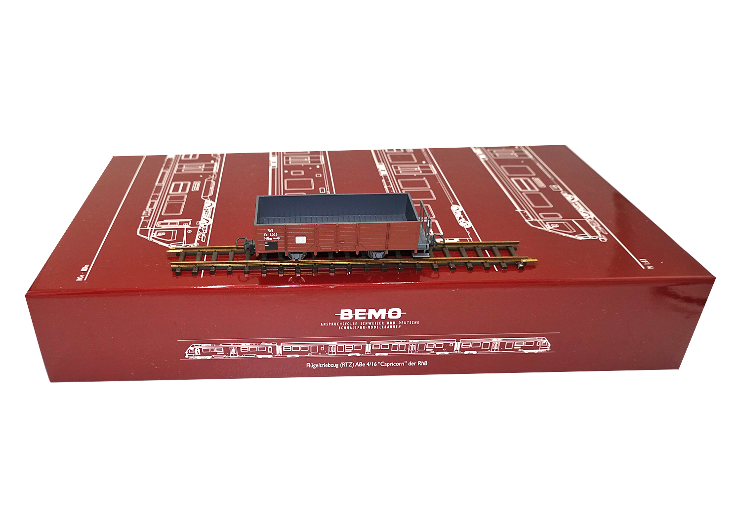 Bemo 2254105 RhB Hochbordwagen Ek 6025 braun 