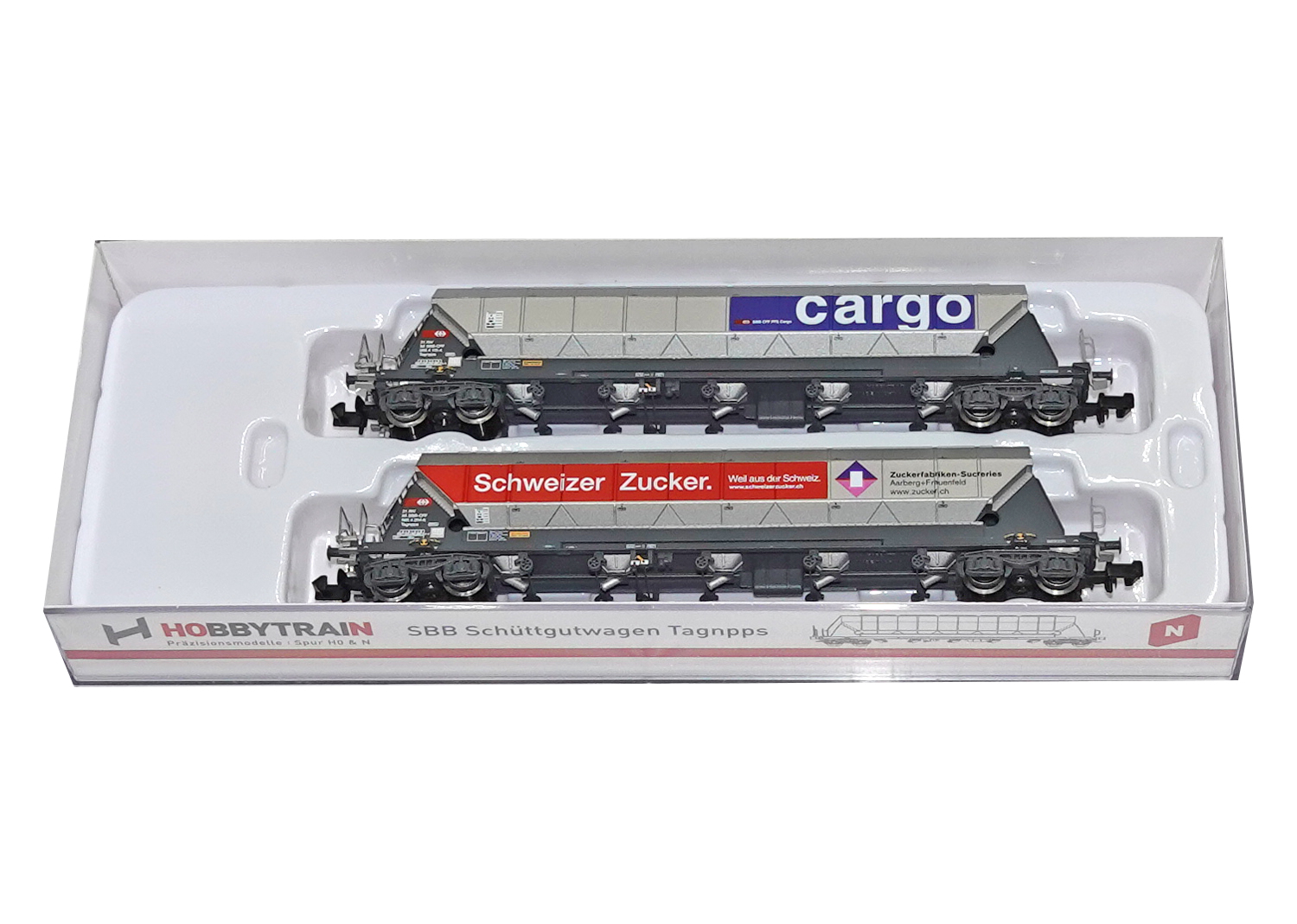 Hobbytrain 23467 SBB Schiebewandwagen 2-tlg. Schweizer Zucker 