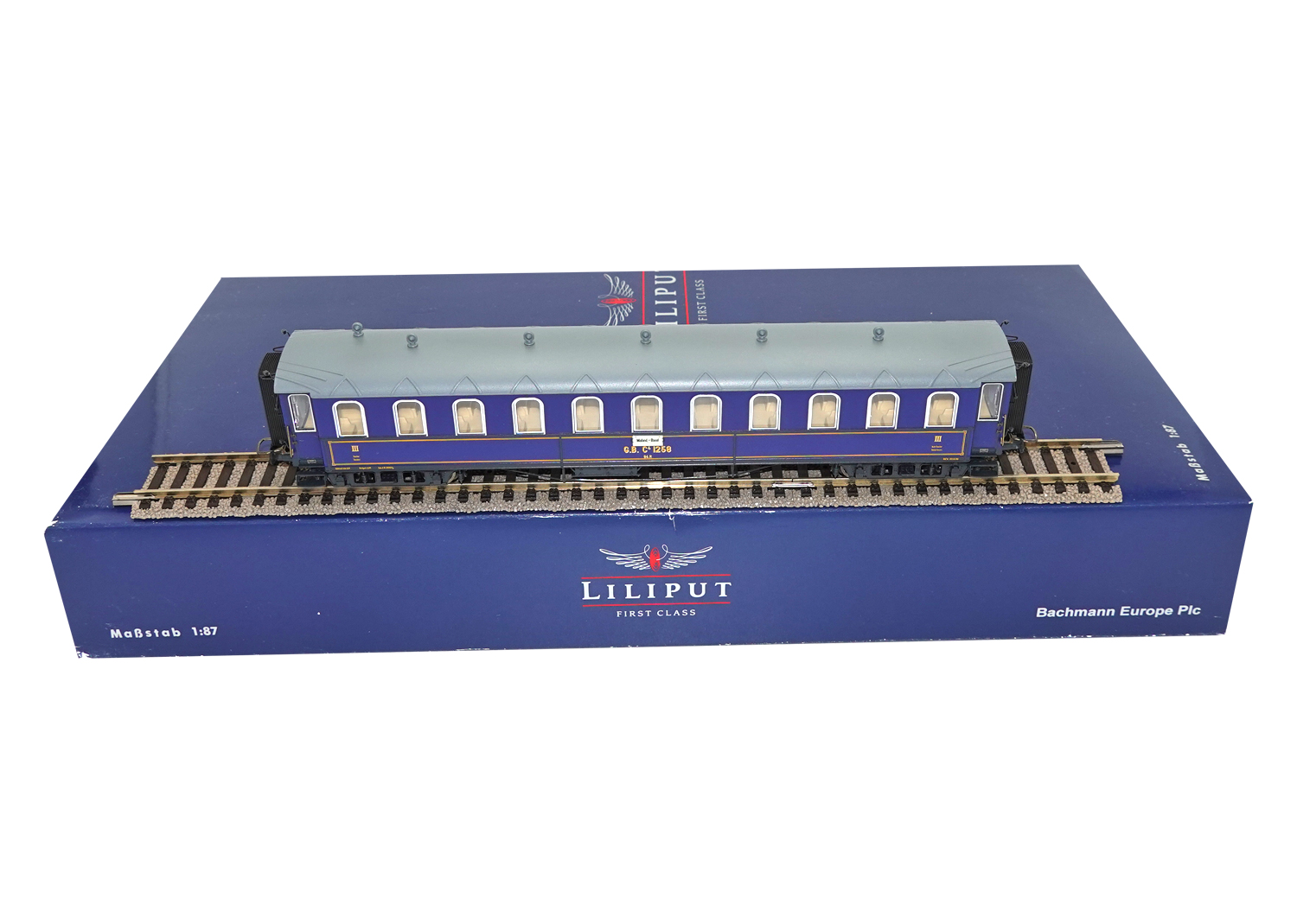 Liliput 329960 Gotthardbahn Schnellzugwagen 3.Kl. C4ü 1258 DC 