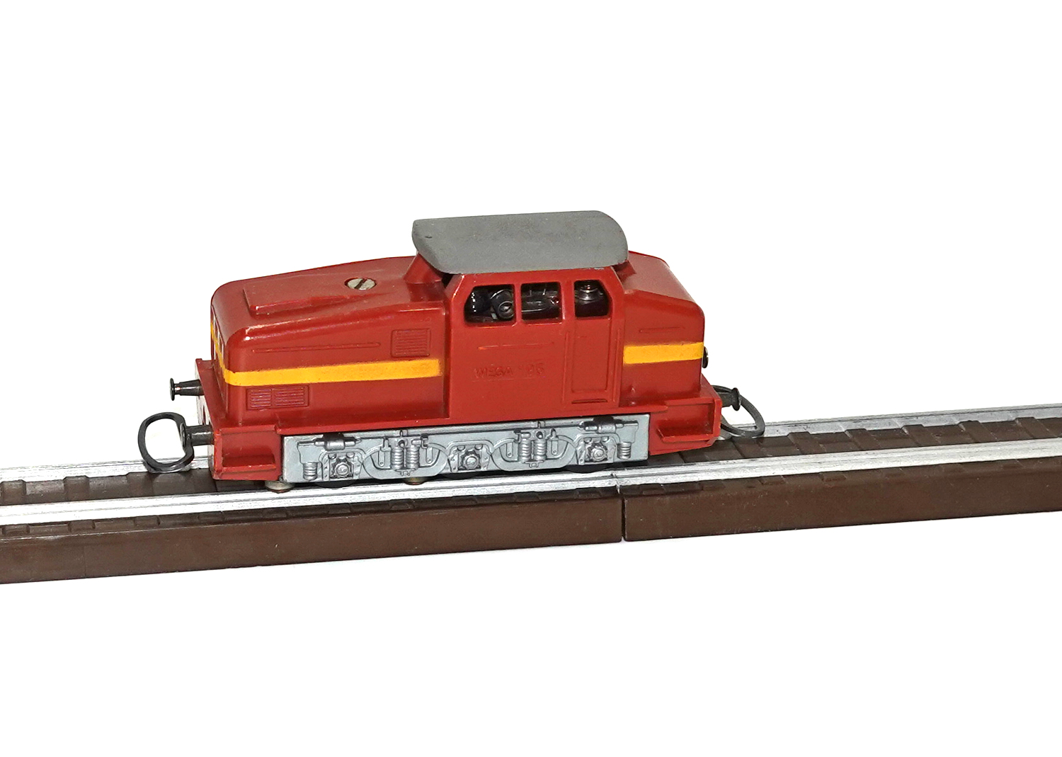 Wesa 195 Industriediesel-Lokomotive rot