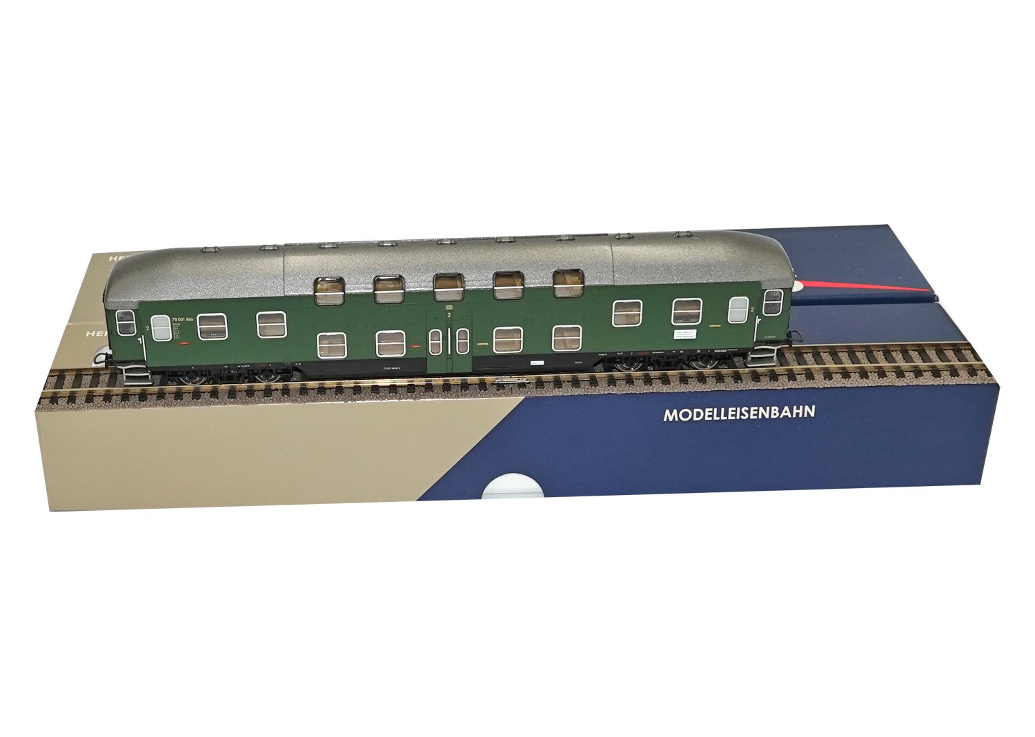 Heris 11007 DB Doppelstockwagen 2. Klasse grün Ep. Lllb DC 