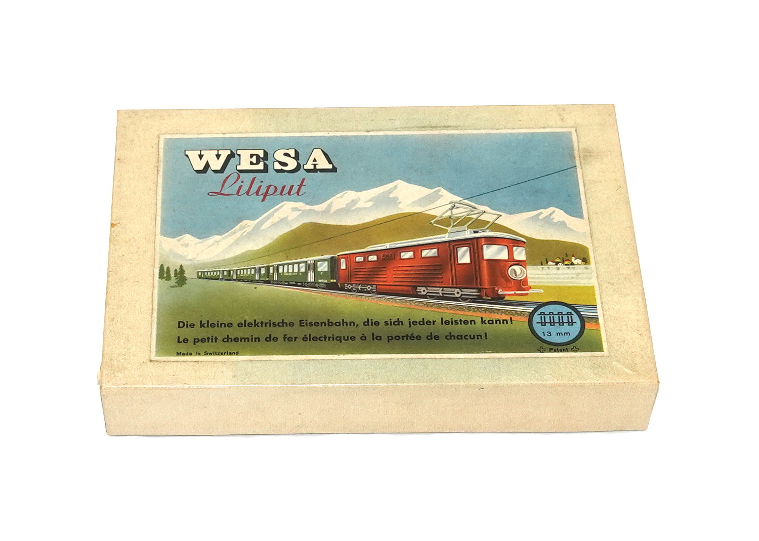 Wesa 462 Geschenkpackung Personenwagen rot blau