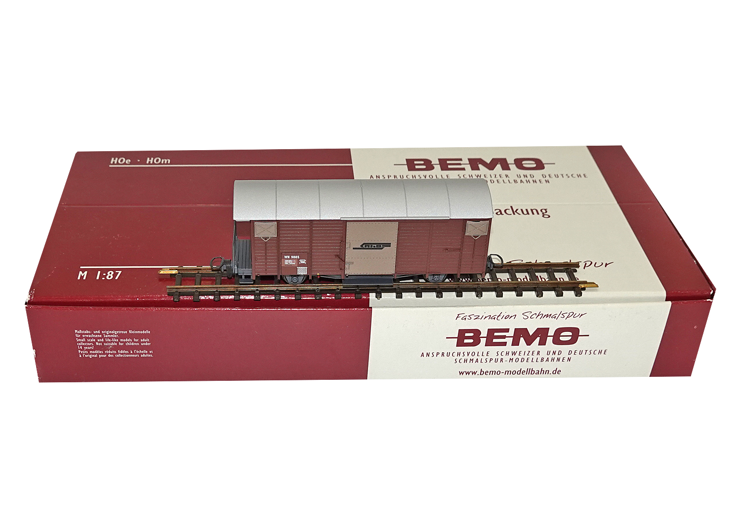 Bemo 7482150 RhB Behelfspackwagen 3er Set D2 4073+4074 WN 9885 