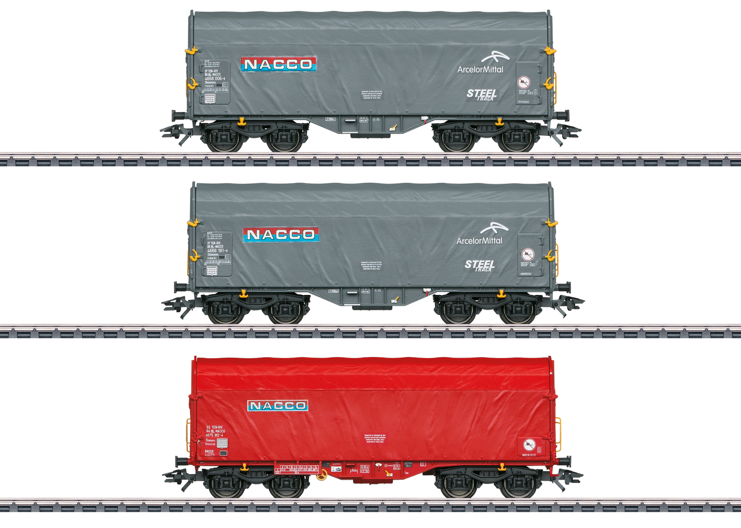 Märklin 47224 Nacco Schiebeplanenwagen-Set 