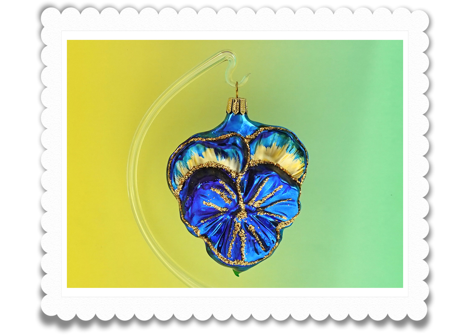 Christbaumschuck Stiefmütterchen blau Christbaumschuck Stiefmütterchen blau