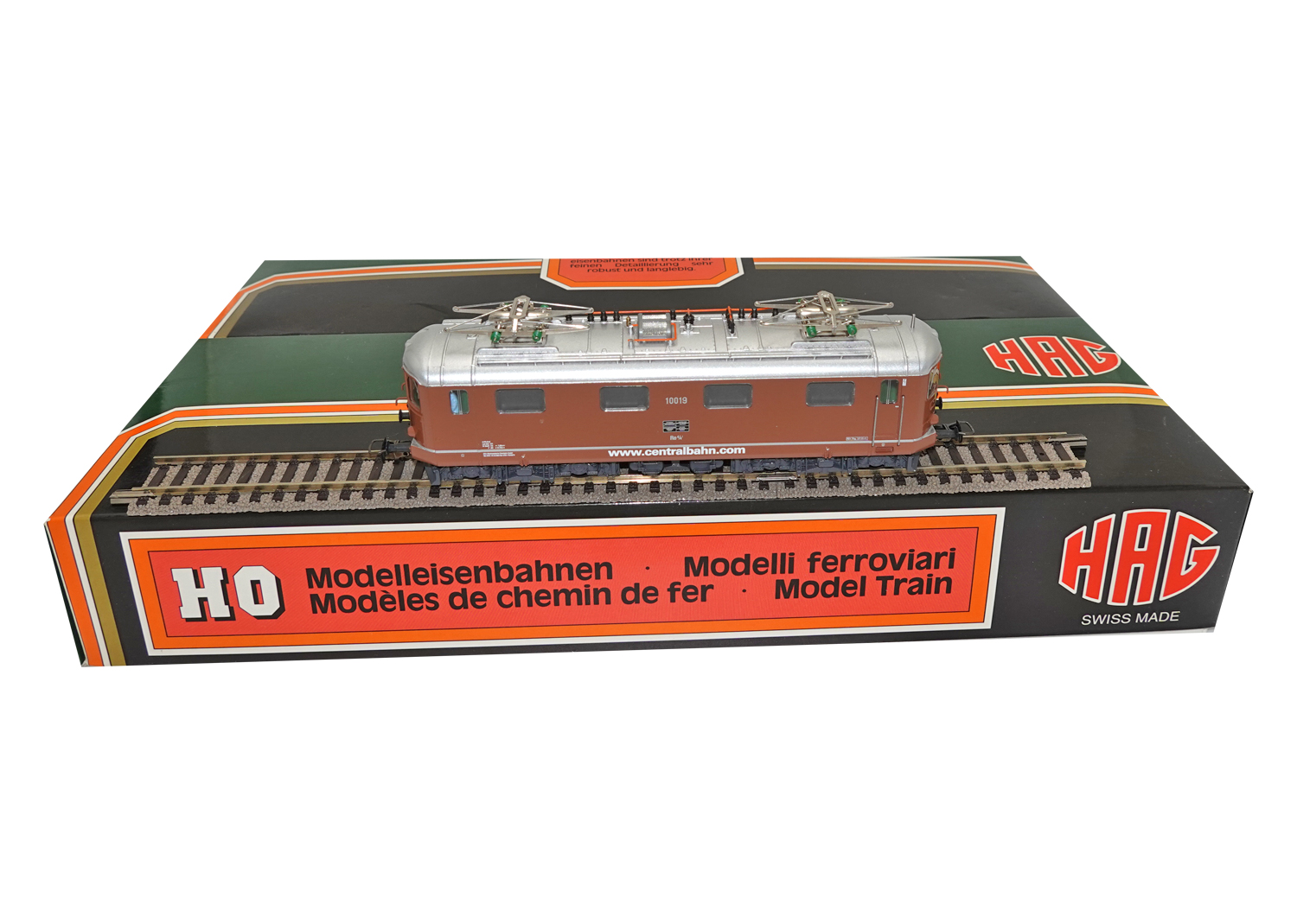 Hag 22040-20 SBB Lokomotive Re 4/4I Centralbahn braun DC 