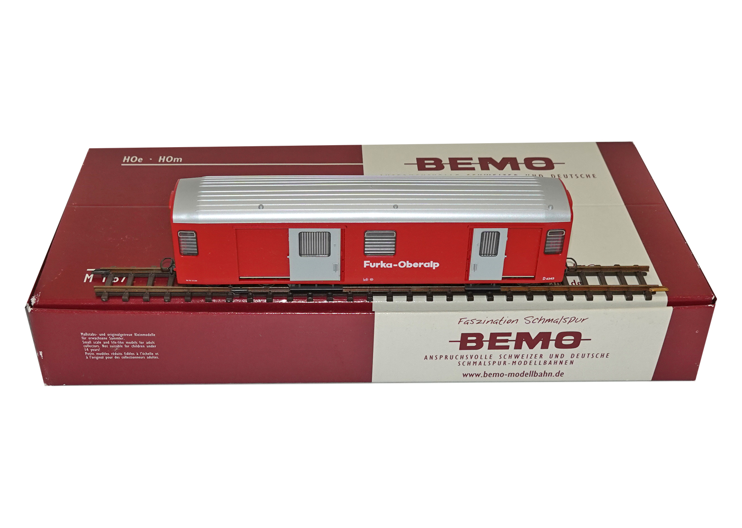 Bemo 3269203 FO Gepäckwagen D 4343 rot 