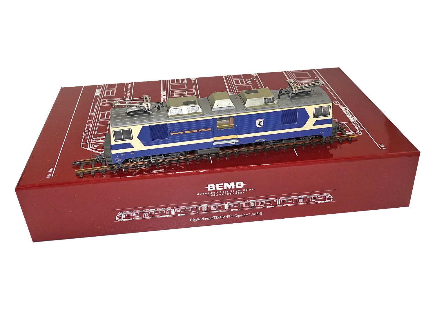 Bemo 1280304 MOB E-Lok GDe 4/4 Interlaken Nr. 6004 DC 