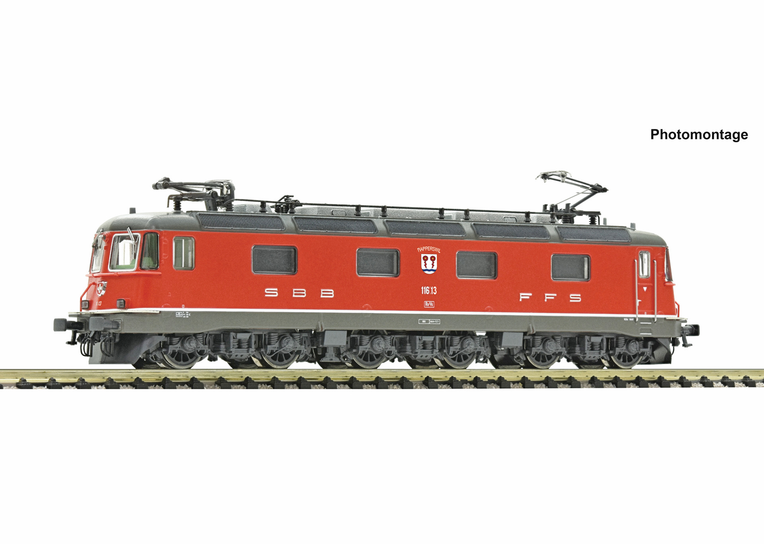 Fleischmann 734194 SBB E-Lokomotive Re 6/6 rot 11673 DCC 