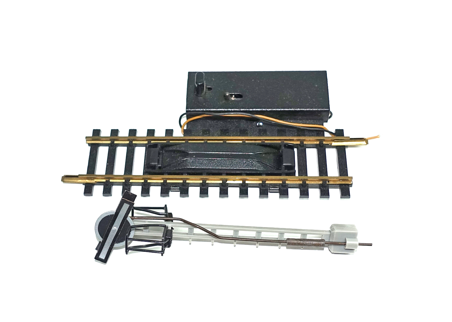 Fleischmann 6012 Entkupplungsgleis elektr. Messing 102 mm 