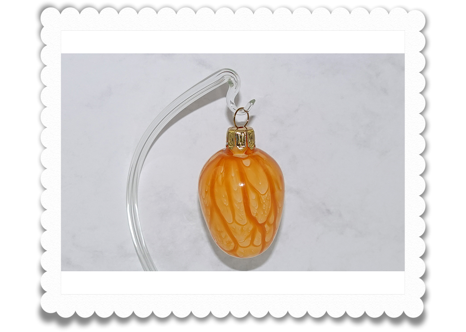 Ostereier aus Glas Lauflack ocker Ostereier aus Glas Lauflack ocker