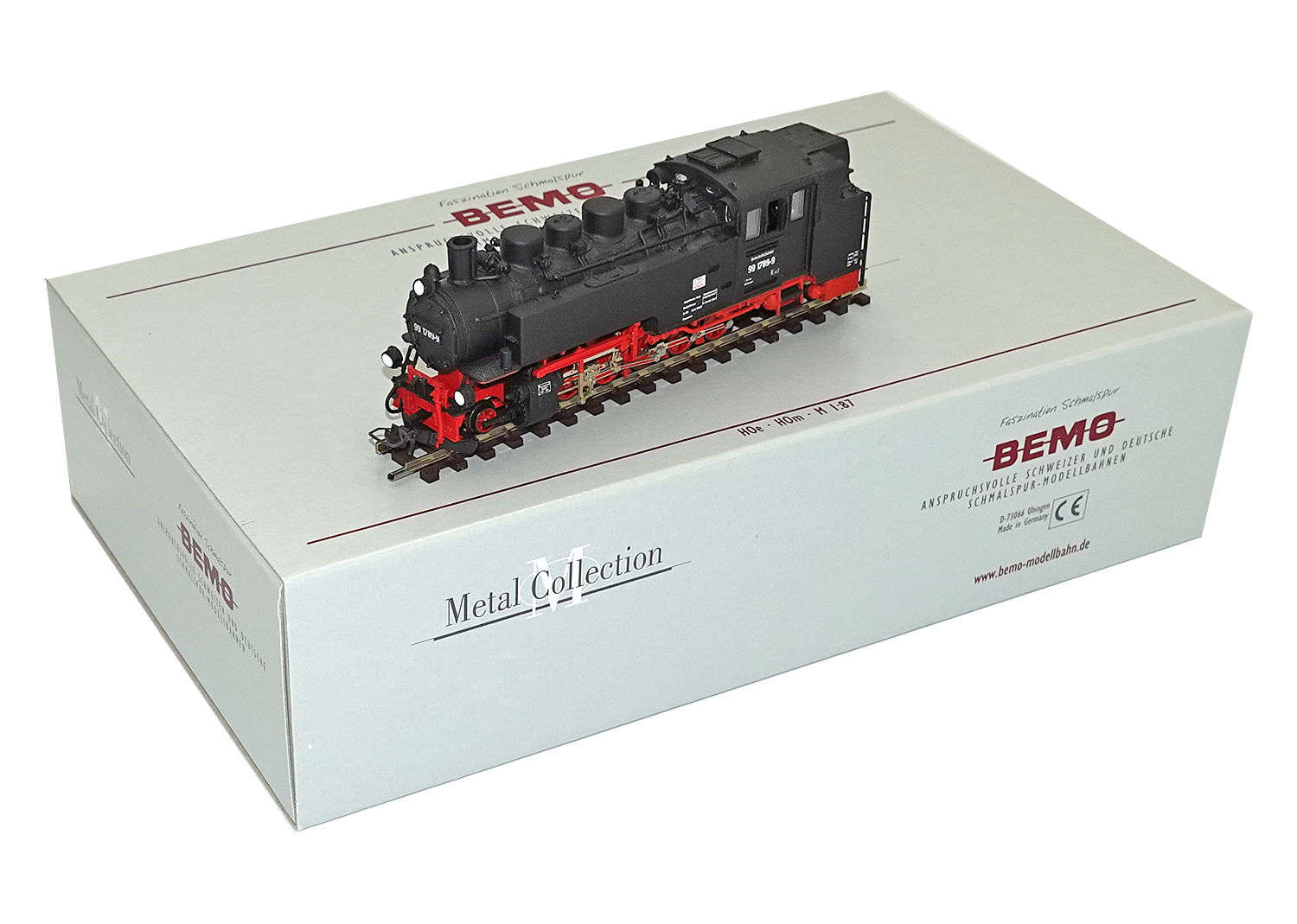 Bemo H0e 1008822 Dampflok DR 99 1761-8 sä VII alt 