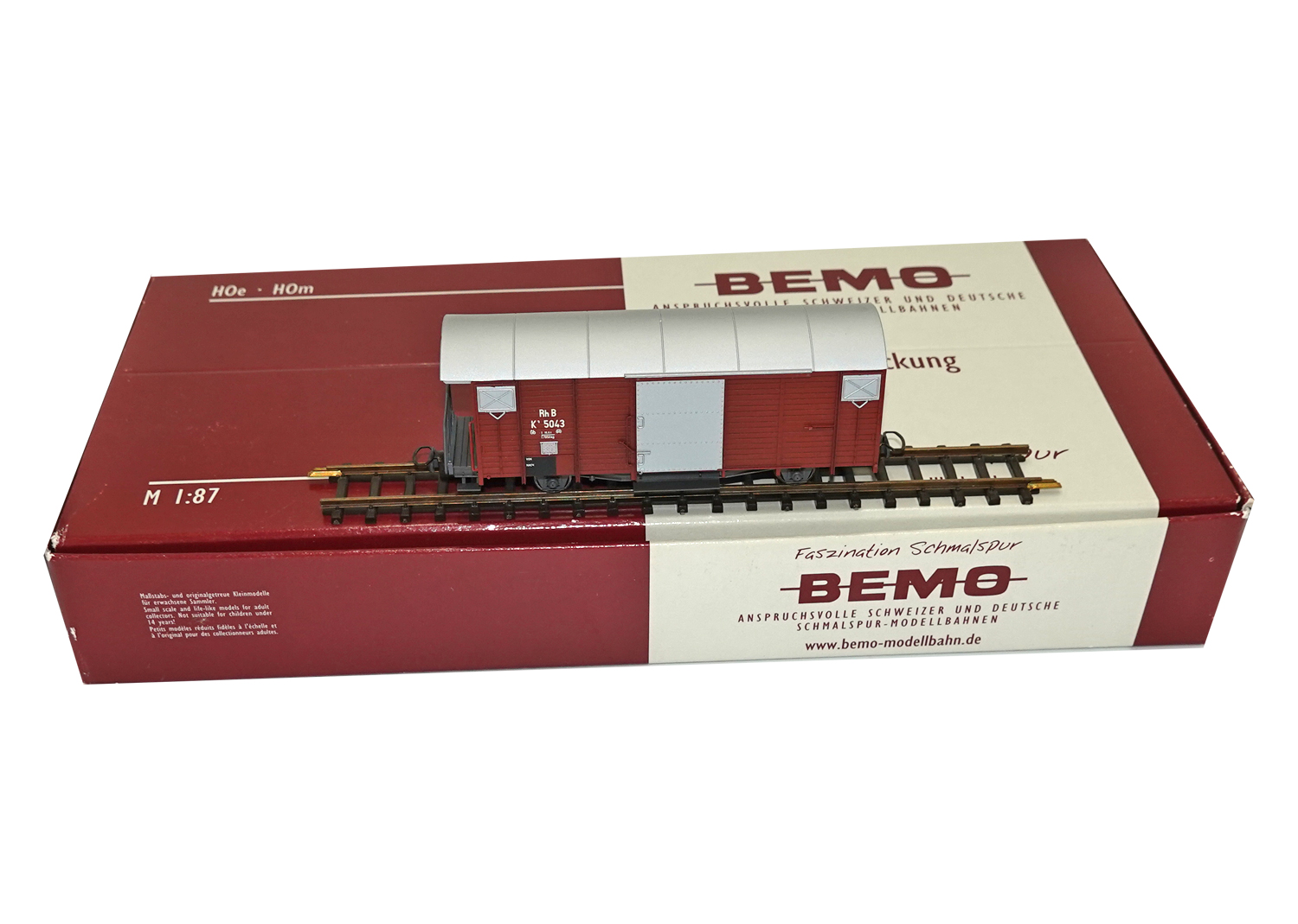 Bemo 2250103 RhB gedeckter Güterwagen K3 5043 