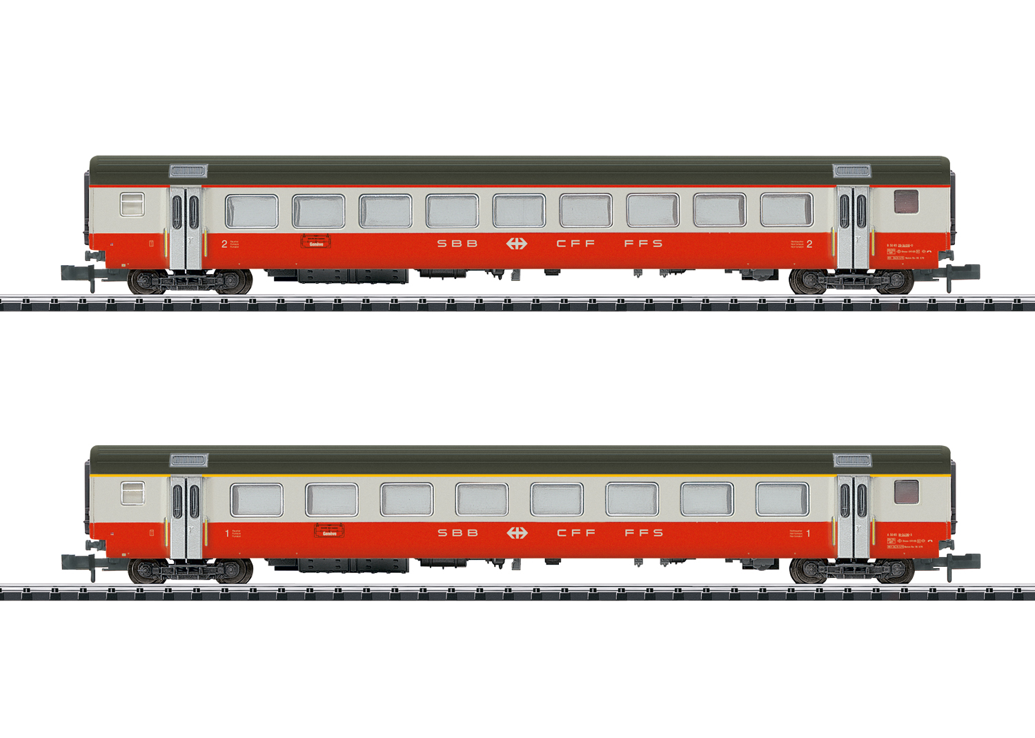 Minitrix 18721 SBB Schnellzugwagen-Set Swiss Express Teil 2 