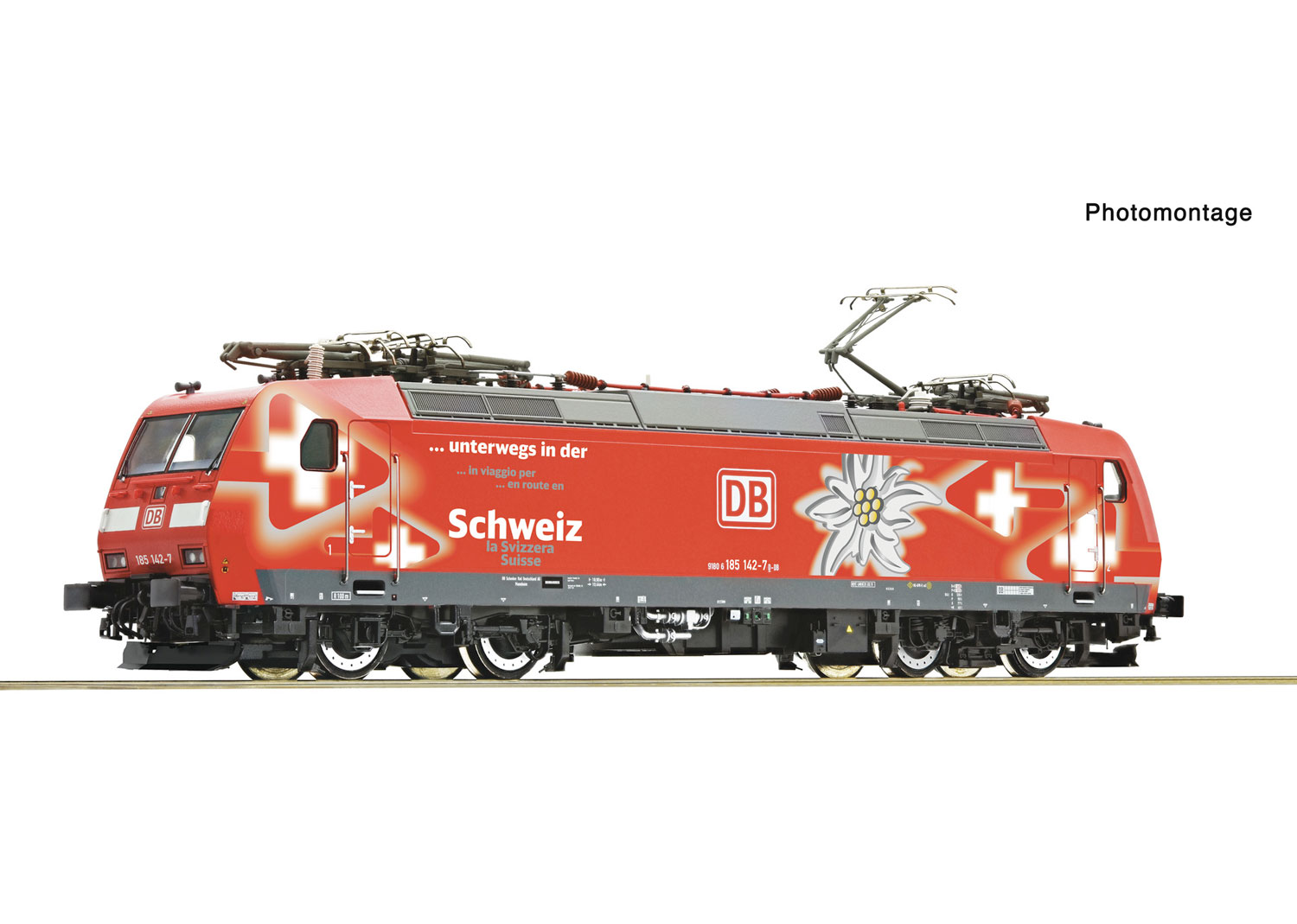 Roco 7510129 DB E-Lokomotive 185 unterwegs in der Schweiz DCC  Roco 7510129 DB E-Lokomotive 185 unterwegs in der Schweiz DCC