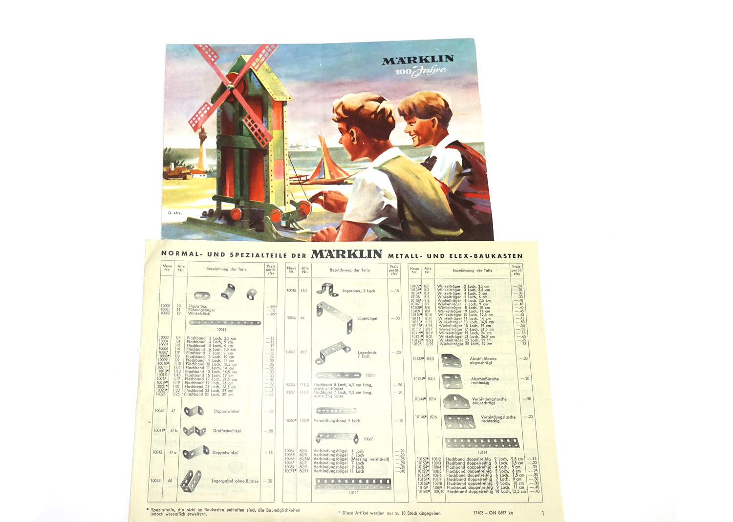 Märklin 101/2 Baukasten für Baggerwerk  Märklin 101/2 Baukasten für Baggerwerk