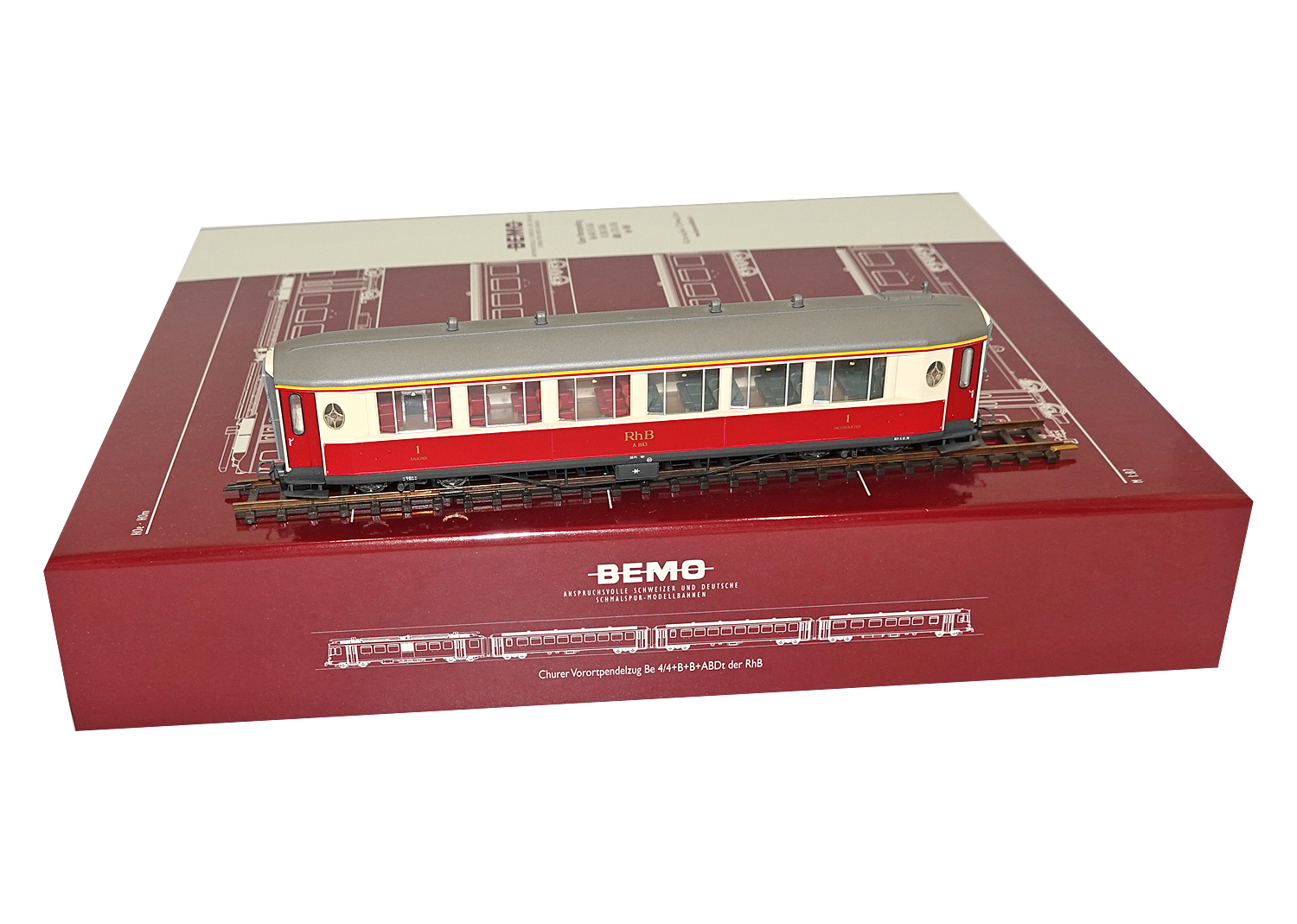 Bemo 3272/S RhB Salonwagen Set 3-tlg. A1141 bis A1143 Bemo 3272/S RhB Salonwagen Set 3-tlg. A1141 bis A1143