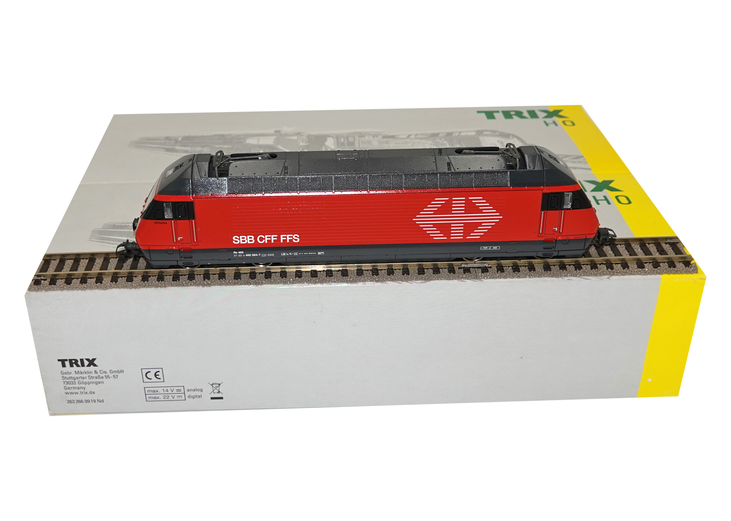 Trix 22948 SBB E-Lokomotive Re 460 rot (Hochglanz) Helvetia DCC/mfx 