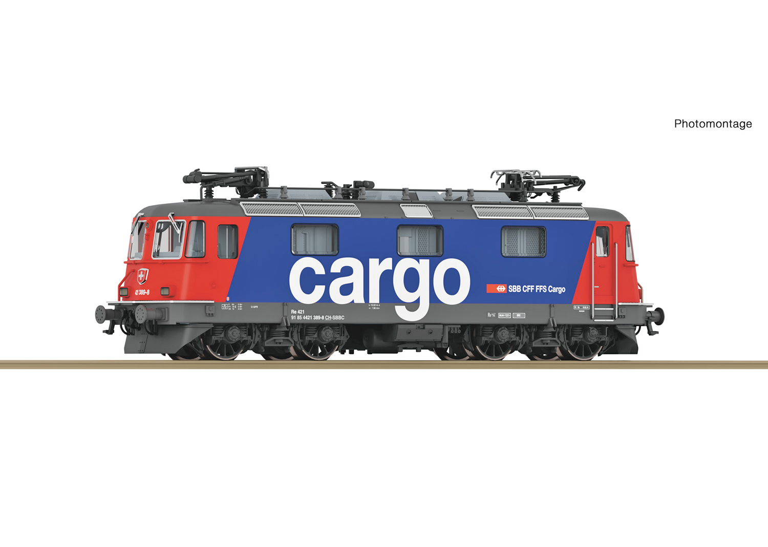 Fleischmann 732402 SBB E-Lokomotive 421 389-8 Cargo DC 