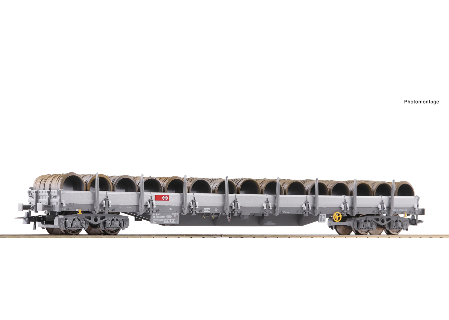 Roco 76591 SBB Rungenwagen mit Drahtrollen 