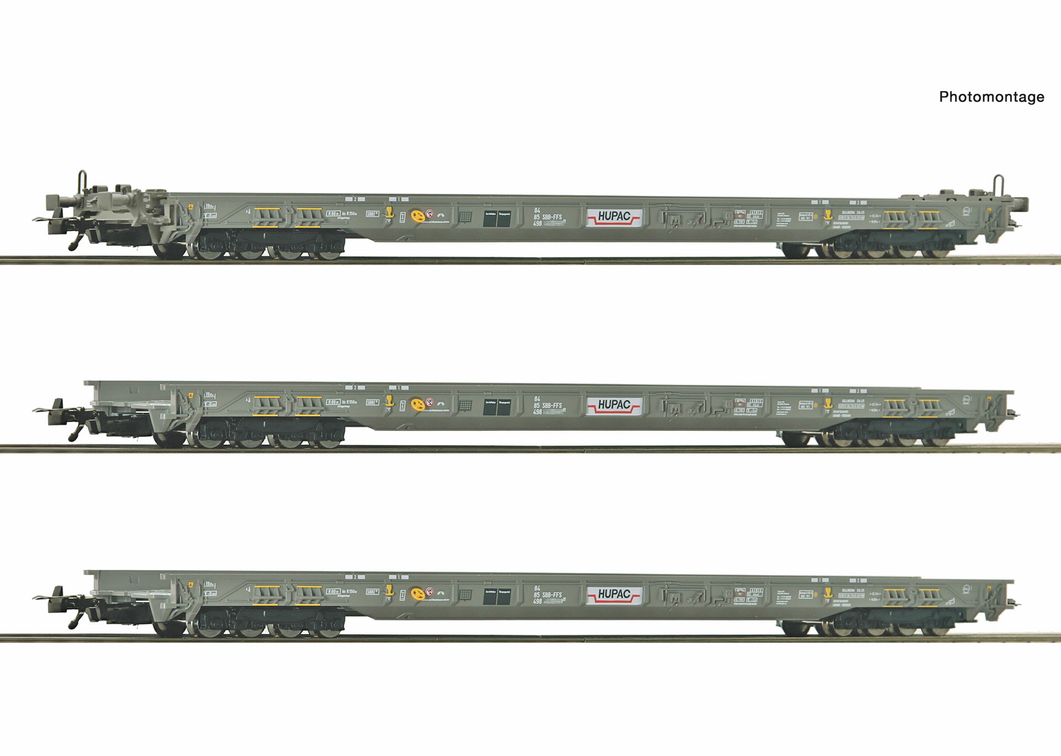 Roco 6600092 HUPAC Rollende Autobahn 3-tlg. Set 