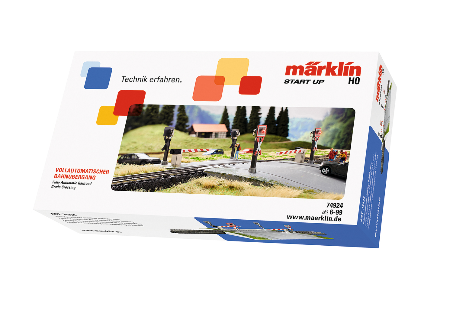 Märklin 74924 Vollautomatischer einteiliger Bahnübergang 