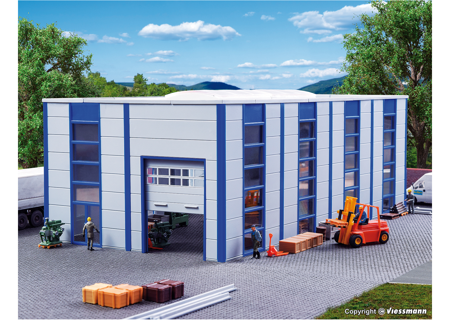 Kibri 39250 H0 Lager-/ Industriehalle, modern 