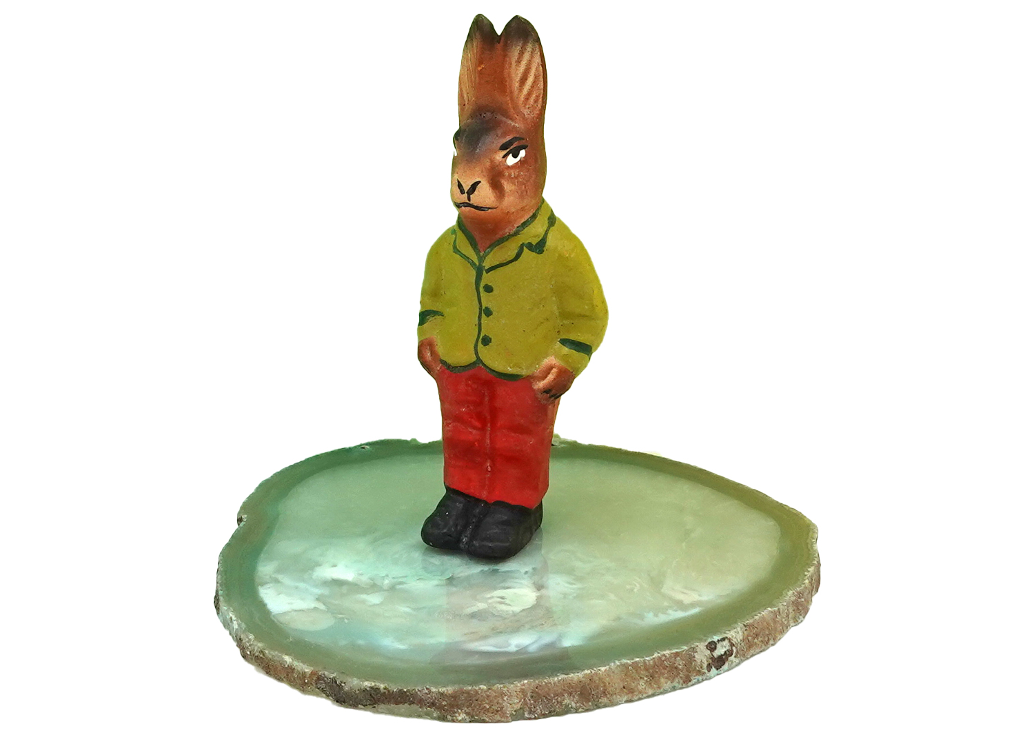 Osterhase aus Pappmaché 10cm Osterhase aus Pappmaché 10cm