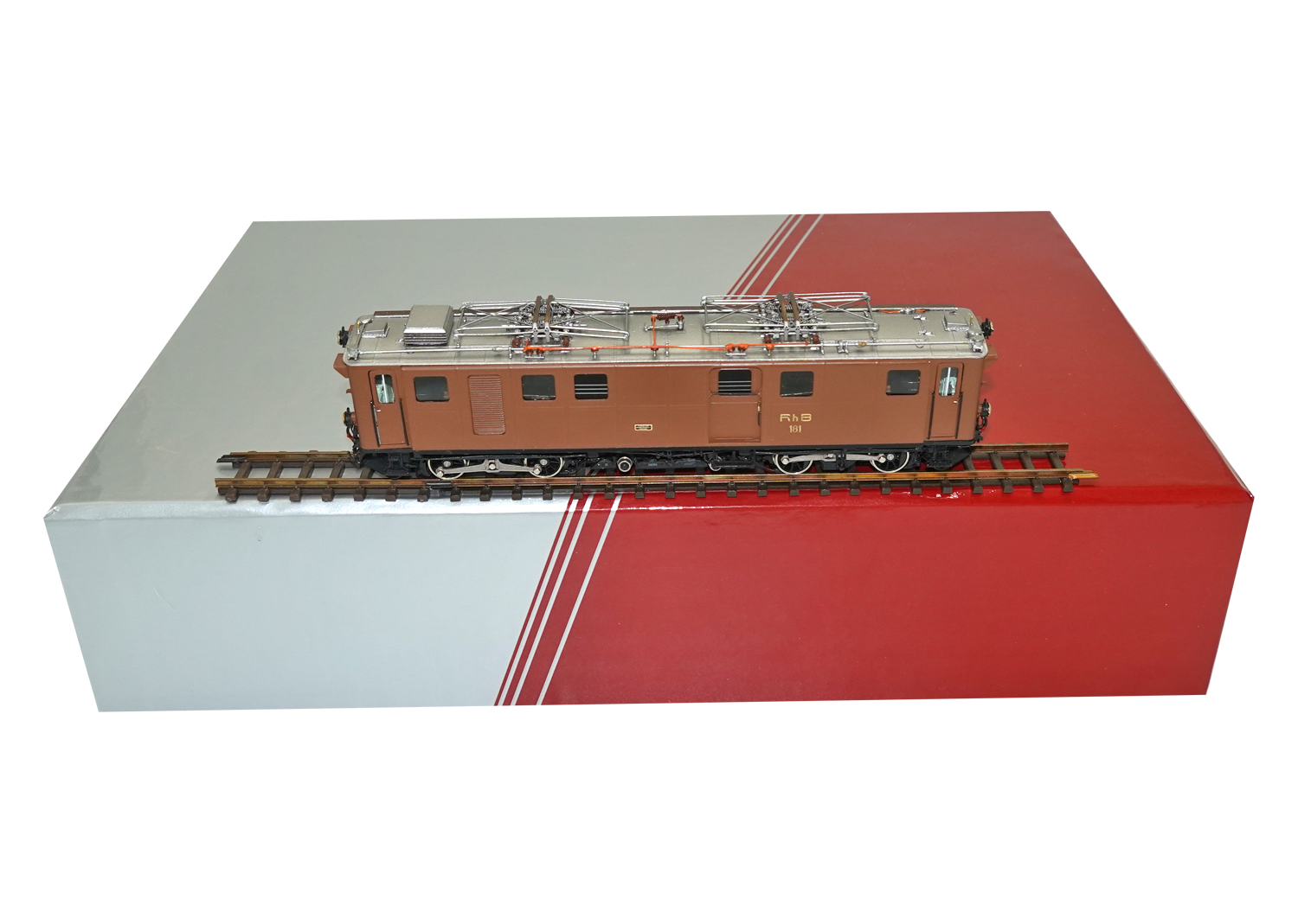 Lemaco H0m 019-1 RhB E-Lokomotive Ge 4/4 Nr. 181 braun