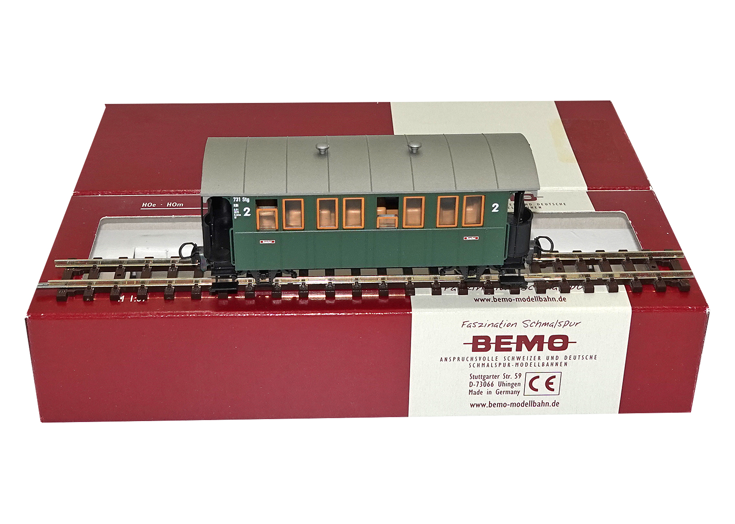 Bemo 3002821 H0e DB Personenwagen 2-achsig KBi 731 