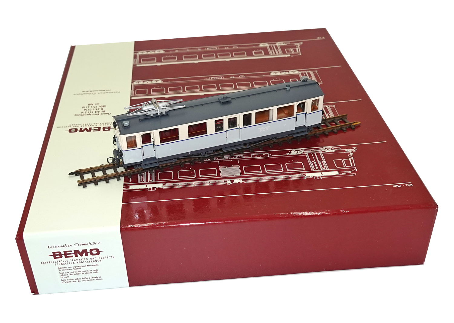 Bemo 1283310 MOB Nostalgietriebwagen ABDe 4/4 Nr. 20 DC 