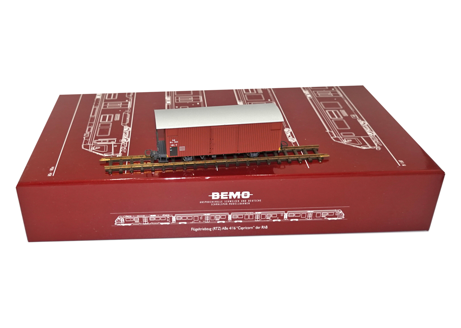 Bemo 2293123 RhB Gedeckter Güterwagen 70er Jahre Gbk-v 5613 