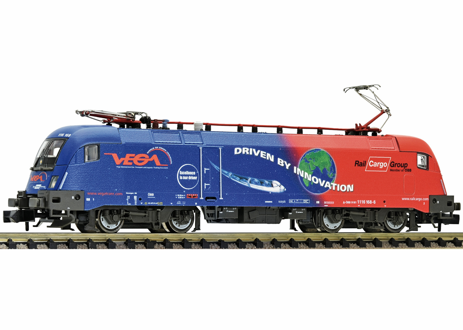 Fleischmann 731129 ÖBB Elektrolokomotive 1116 168-6 im VEGA-Design