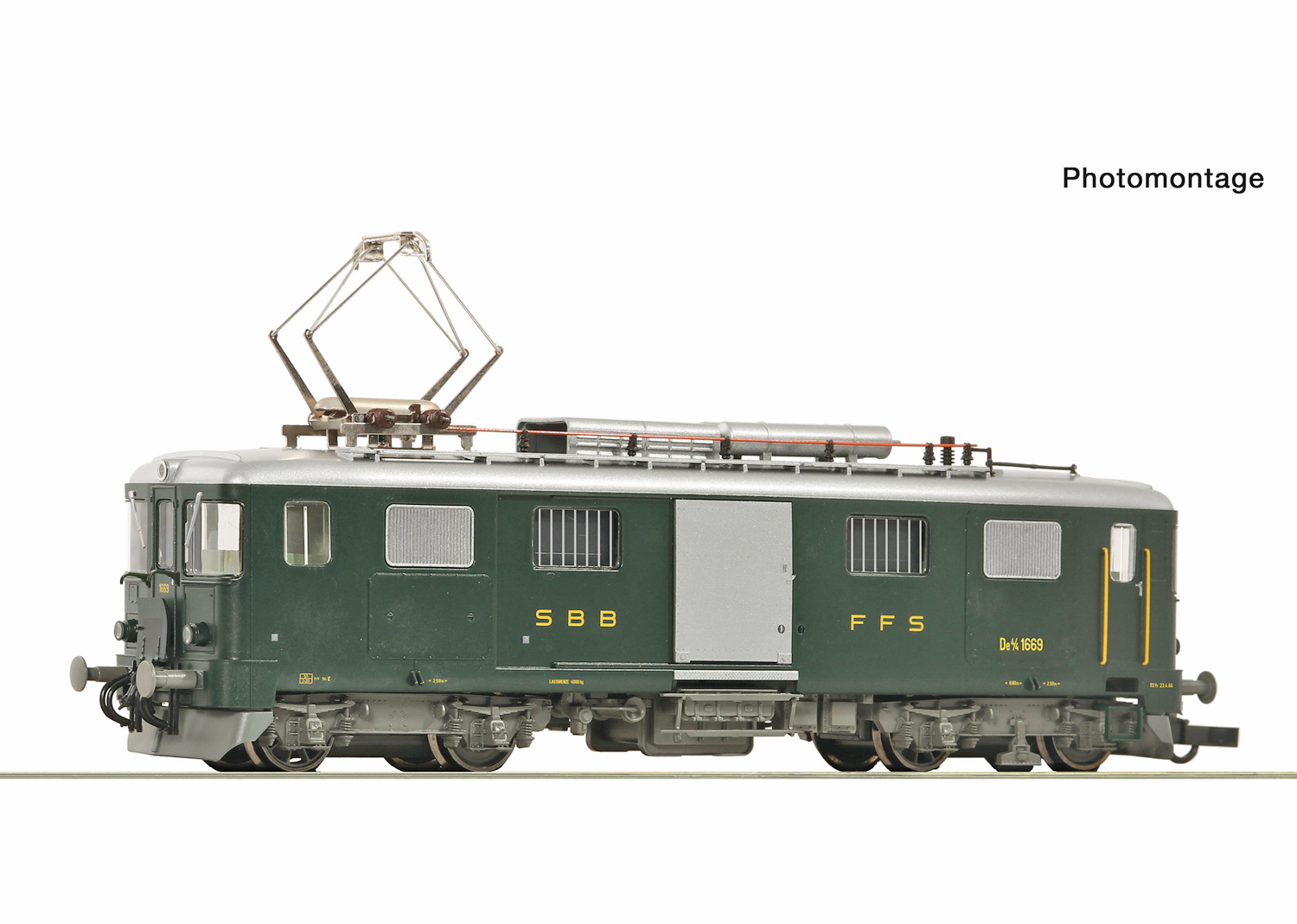 Roco 7700014 SBB Elektro-Gepäcktriebwagen De 4/4 1669 DC 