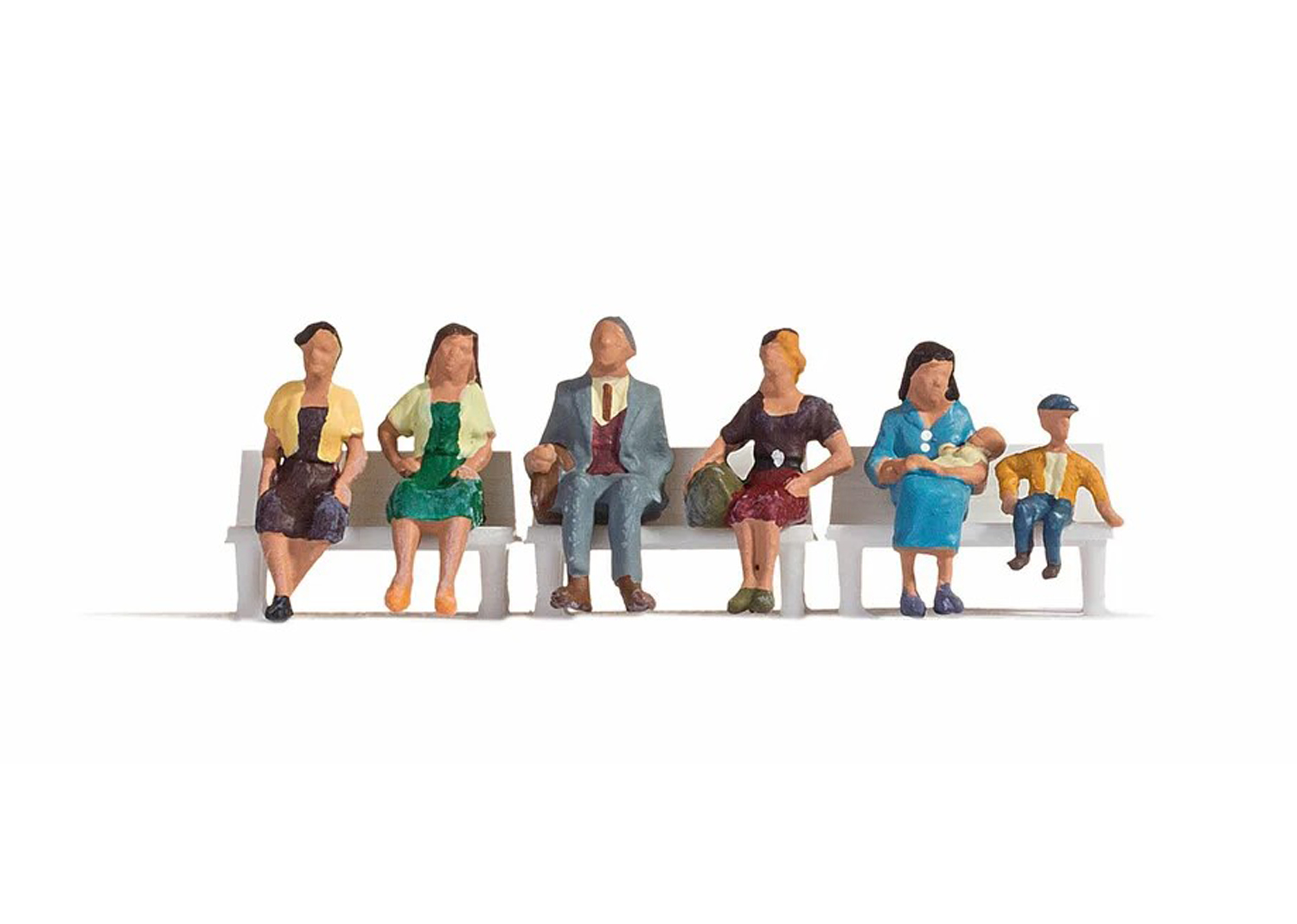 NOCH Sitzende Personen-Figuren – Hochdetailliert Für Modellbahn & Dioramen