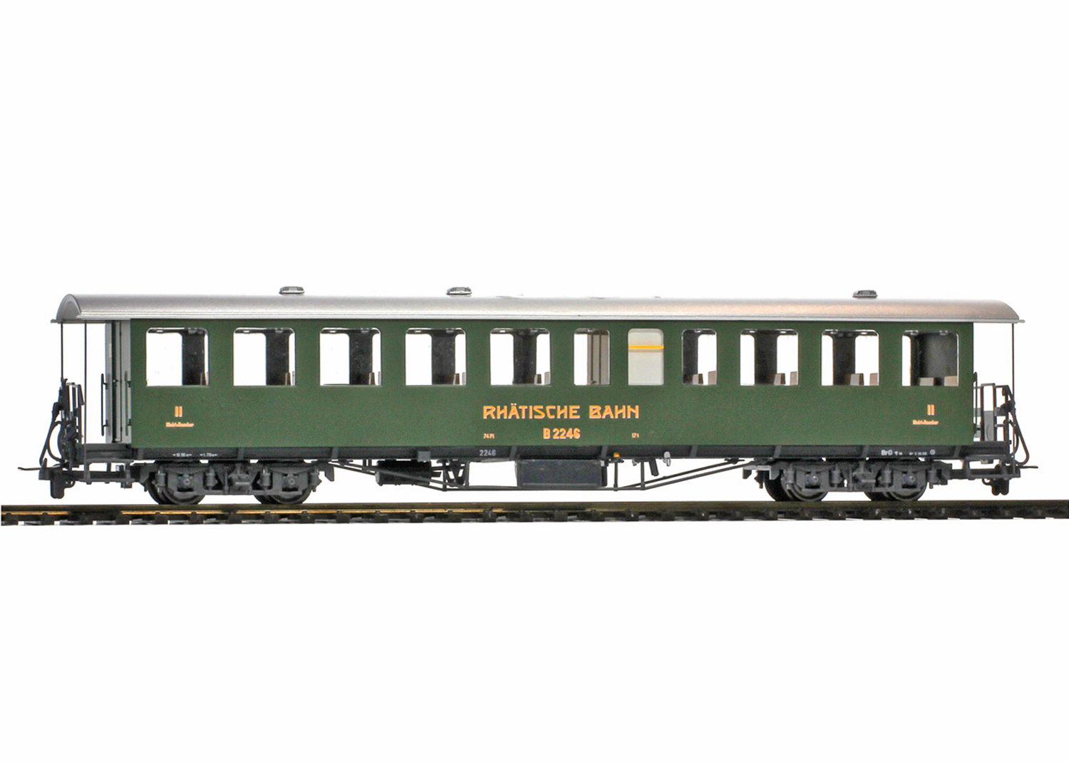 Bemo 3235146 RhB B 2246 Nostalgie-Plattformwagen  Bemo 3235146 RhB B 2246 Nostalgie-Plattformwagen