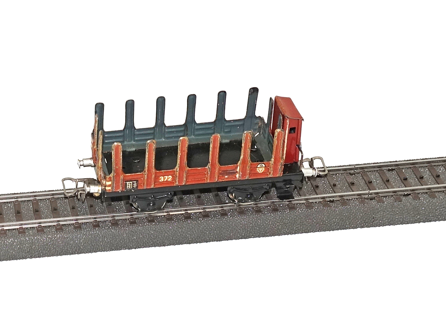 Märklin 372 Rungenwagen mit Bremserhaus  Märklin 372 Rungenwagen mit Bremserhaus